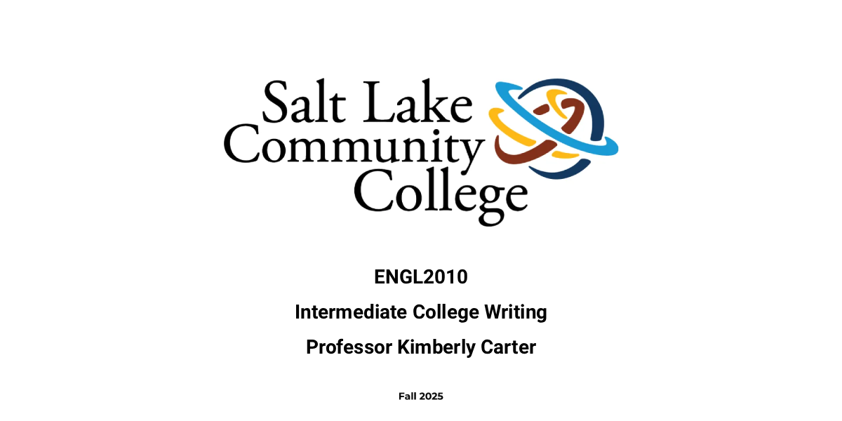 Intermediate College Writing (ENGL2010)